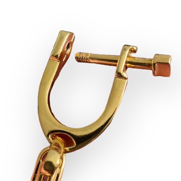 DIOR Gold Logo Pendant Bag Charm/Keychain, Vintage - Picture 6 of 8